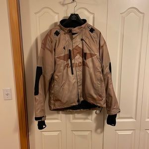 Icon Raiden DKR Jacket XL Tan Adventure Motorcycle